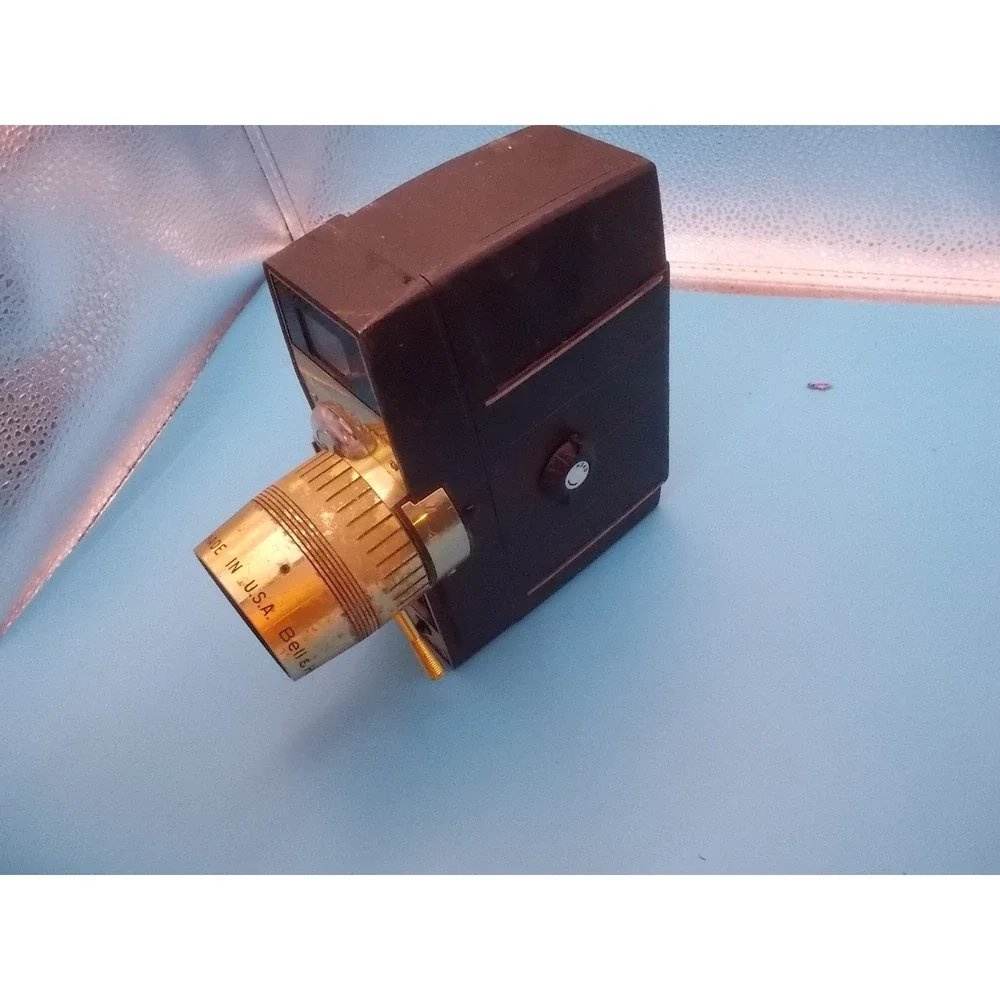 Vintage Bell & Howell Electric Eye 8mm Movie Camera Gold Comar f1.8 Lens USA